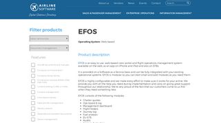 
                            11. EFOS | Evoke Systems | Products | airlinesoftware.net