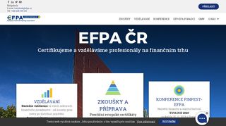 
                            1. EFPA Česká republika | Certifikace a vzdělávání profesionálů na ...
