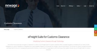 
                            6. eFreight Suite for Customs Clearance| Newage Software & ...