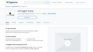 
                            5. eFreight Suite Reviews and Pricing - 2019 - Capterra