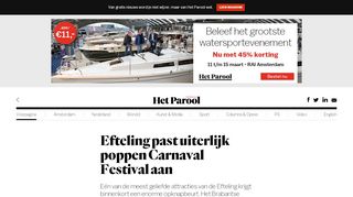 
                            10. Efteling past uiterlijk poppen Carnaval Festival aan - Binnenland ...