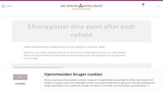 
                            7. Efterregistrer dine point - Arp-Hansen Hotel Group