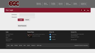 
                            10. EGC Construction > User Login