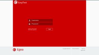 
                            5. Egea EasyTest: Login