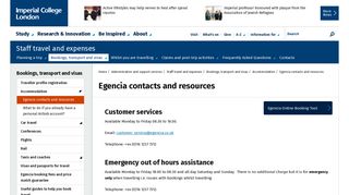 
                            12. Egencia contacts and resources | Administration and support services ...