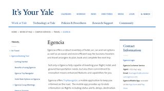 
                            7. Egencia | It's Your Yale