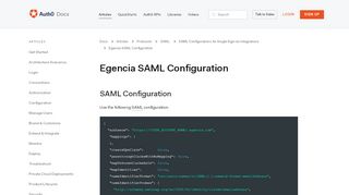 
                            5. Egencia SAML Configuration - Auth0