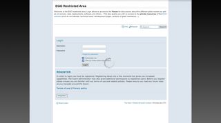 
                            8. ego-network.org • User Control Panel • Login - EGO glider