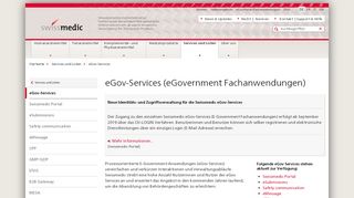 
                            8. eGov Services - Swissmedic