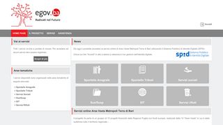 
                            10. egov.ba: Servizi online Area Vasta Metropoli Terra di Bari