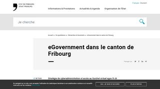 
                            12. eGovernment dans le canton de Fribourg | Site officiel de l'Etat de ...