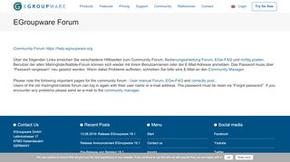 
                            8. EGroupware Forum | EGroupware