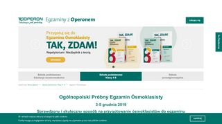 
                            10. Egzamin ósmoklasisty - Egzaminy z Operonem