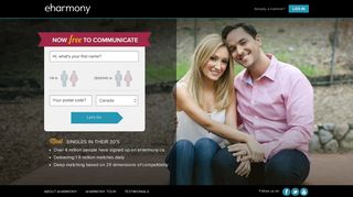 
                            12. eHarmony Canada | Dating in Your 30's Starts Here