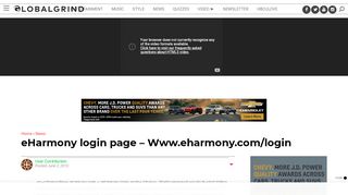 
                            13. eHarmony login page – Www.eharmony.com/login | Global Grind