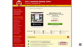 
                            4. eHarmony UK: for singles seeking the perfect relationship!