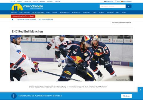 
                            8. EHC Red Bull München Spielplan Eishockey - das offizielle ...