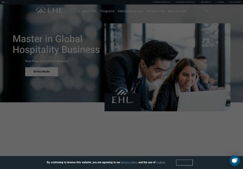 
                            3. EHL - Swiss Hospitality Management School in Lausanne, Switzerland