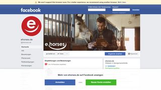 
                            9. ehorses.de - Europas führender Pferdemarkt - Startseite | Facebook