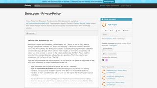 
                            7. Ehow.com - Privacy Policy - Docracy