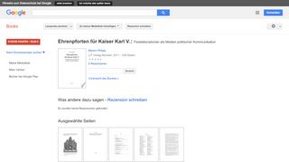 
                            11. Ehrenpforten für Kaiser Karl V.: Festdekorationen als Medien ...