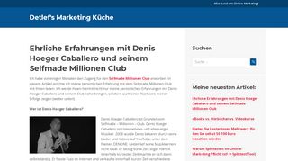 
                            5. Ehrliche Erfahrungen mit Denis Hoeger Caballero und seinem ...