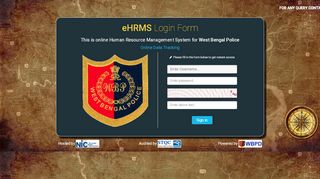 
                            1. eHRMS Login Form - West Bengal Police