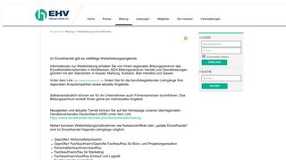 
                            11. EHV Hessen-Nord e.V. - Weiterbildung im Einzelhandel