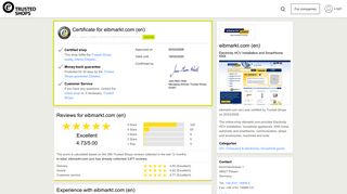 
                            10. eibmarkt.com (en) Customer Reviews & Experiences | Trusted Shops