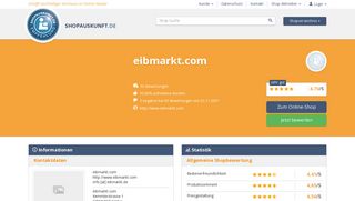 
                            6. eibmarkt.com: Erfahrungen, Bewertungen, Meinungen