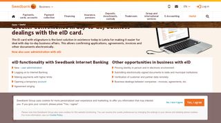 
                            9. eID card - Swedbank