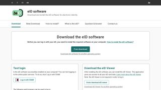 
                            5. eID software | Download and install the eID software for electronic ...
