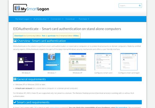 
                            3. EIDAuthenticate - Smart card authentication on stand alone computers ...