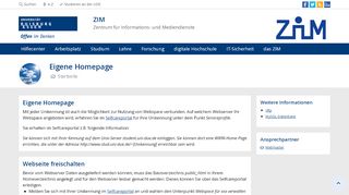 
                            13. Eigene Homepage - an der Universität Duisburg-Essen