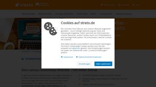 
                            10. Eigene Homepage erstellen kostenlos - Strato AG