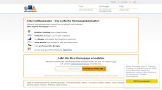 
                            11. Eigene Homepage kostenlos: Jetzt anmelden ... - InternetBaukasten