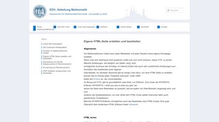 
                            2. Eigene HTML-Seite erstellen und bearbeiten | EDV Abteilung