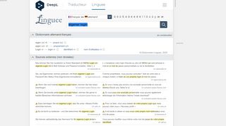 
                            12. eigener Login - Traduction en français – dictionnaire Linguee