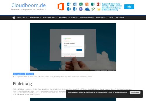 
                            11. Eigenes Branding für Ihren Office 365 Tenant | Login | Background ...