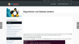 
                            13. Eigentümer von Dateien ändern | Linux Deutsch - Geek University