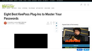 
                            11. Eight Best KeePass Plug-Ins to Master Your Passwords - Lifehacker