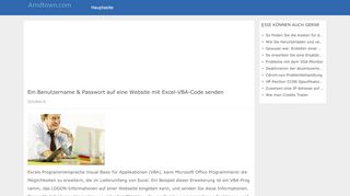 
                            13. Ein Benutzername & Passwort auf eine Website mit Excel-VBA-Code ...