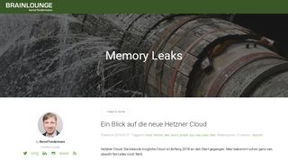 
                            9. Ein Blick auf die neue Hetzner Cloud - Bernd's Memory Leaks