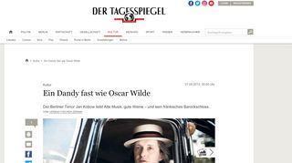 
                            7. Ein Dandy fast wie Oscar Wilde - Kultur - Tagesspiegel