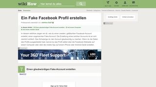 
                            7. Ein Fake Facebook Profil erstellen – wikiHow