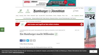 
                            9. Ein Hamburger macht Millionäre - 2002 - Hamburger Abendblatt