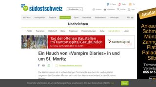 
                            8. Ein Hauch von «Vampire Diaries» in und um St. Moritz - Südostschweiz