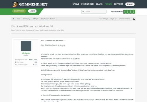 
                            11. Ein Linux/BSD User auf Windows 10 | GommeHD.net