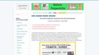 
                            13. Ein neues Produkt bei der Deutschen Post: Die Internetmarke