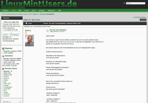 
                            8. Ein paar Terminalbefehle - Linux Mint Users